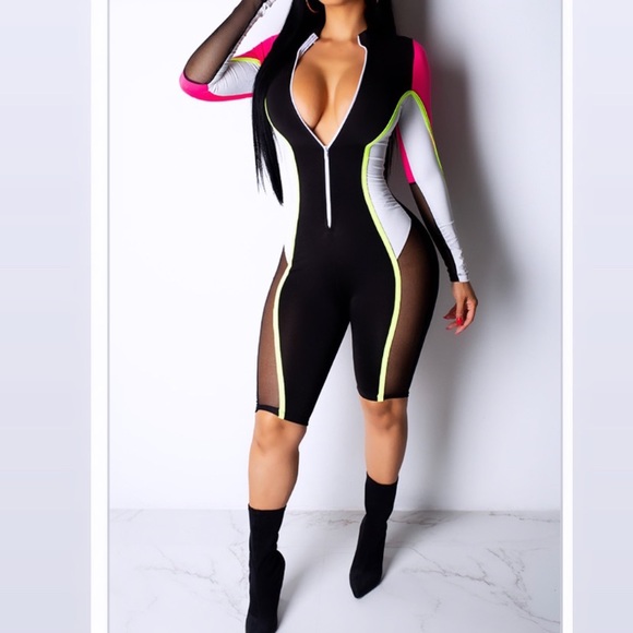 One piece mesh romper - Picture 1 of 2